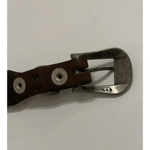 Southwick Leathers Python Belt Size 30” Western Handmade Silver Buckle Women - Picture 11 of 13